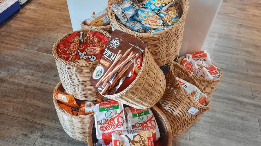 Assorted biscuits and bread sticks sold at J cafe, Kosher restaurant located in Sukhumvit 20, Bangkok