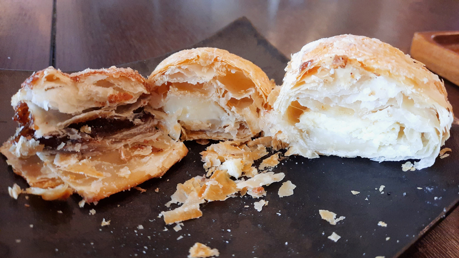 Assorted stuffed pastries served at J Cafe, a Kosher restaurant located in Sukhumvit 20, Bangkok