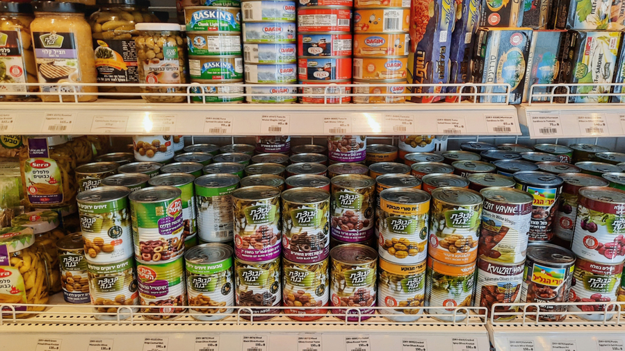 Israeli groceries on display at J cafe, Kosher restaurant located in Sukhumvit 20, Bangkok